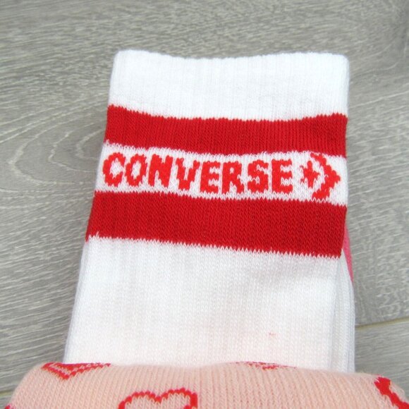 Converse Half Cushion Crew Socks Multi (3 Pairs) Pack Women's Size 4-10 NEW - Picture 8 of 16